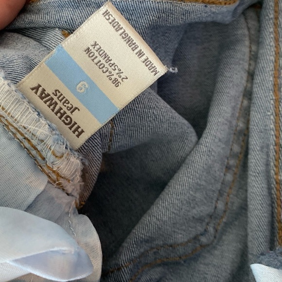 Highway jeans distressed stretchy overalls.NEW - Picture 12 of 13